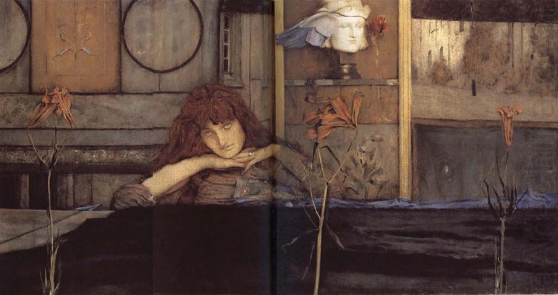 Fernand Khnopff I lock my dorr upon myself china oil painting image